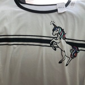 NWT Girl’s Justice Long Sleeve Unicorn Tshirt